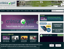 Tablet Screenshot of cronicagolf.com